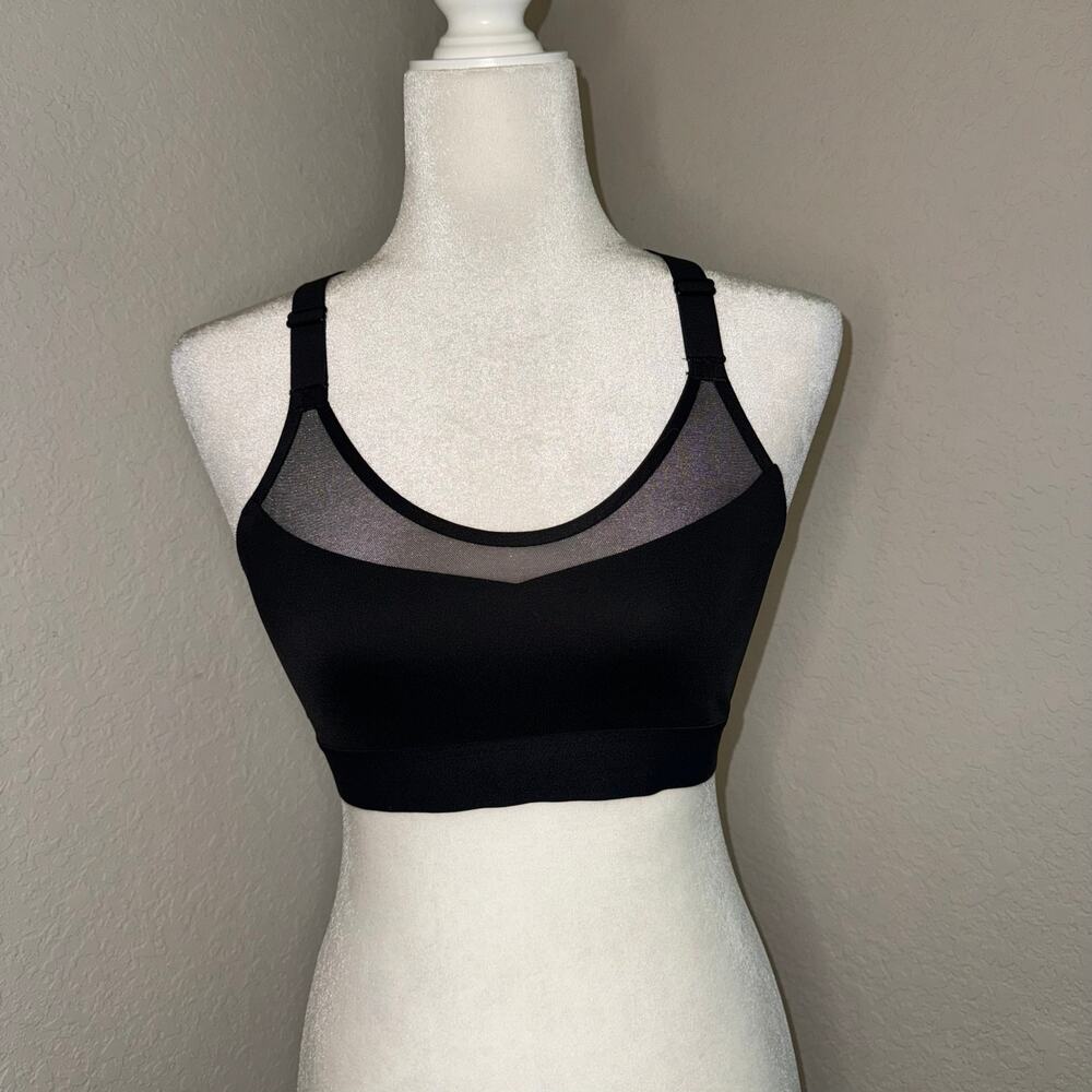 Victoria's Secret Incredible Ultra Light Sports Bra Black Mesh Women's Small